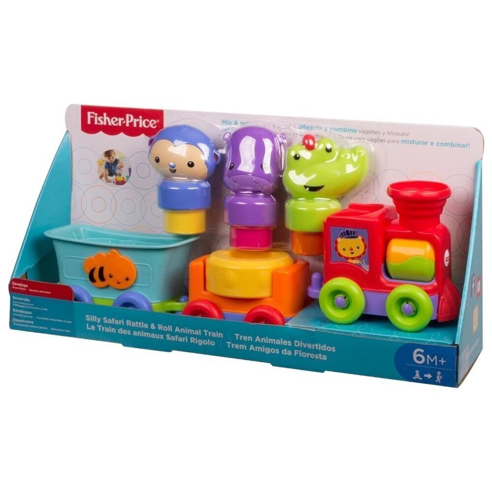 NEW Fisher-Price Silly Safari Rattle & Roll Animal Train